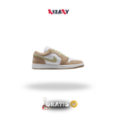 Air Jordan 1 Low Caqui/Olive Aura/Sail/Branco