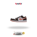 Air Jordan 1 Low Branco/Castanho Baroque/Light Madder Root