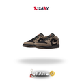 Air Jordan 1 Low Preto/Light Wild Mango/Cinzento Olive