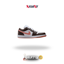 Air Jordan 1 Low Branco/Castanho Baroque/Light Madder Root