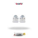 Air Jordan 1 Low Branco/Branco/Prateado metalizado/Branco