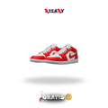 Air Jordan 1 Low Vermelho Chile/Branco Summit/Pure Platinum/Preto