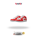 Air Jordan 1 Low Vermelho Chile/Branco Summit/Pure Platinum/Preto